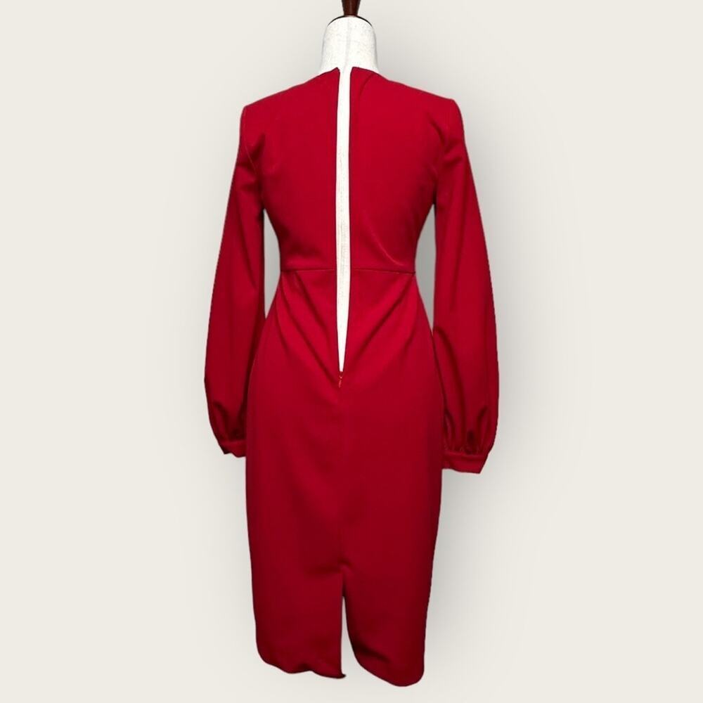 NWT | Belle Badgley Mischka | Kiera Dress | Red | Size 2 - Picture 5 of 15